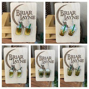 Wholesale Coffee Themed Earrings Market Lot!